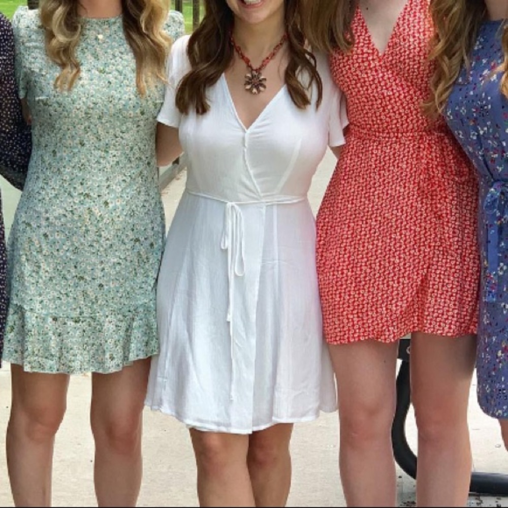 White lulu’s wrap dress